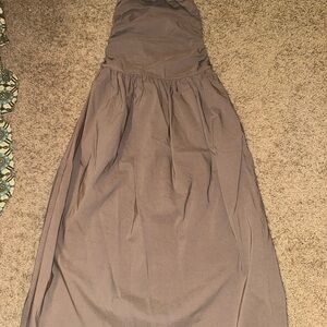 PrettyLittleThing Taupe Maxi Dress